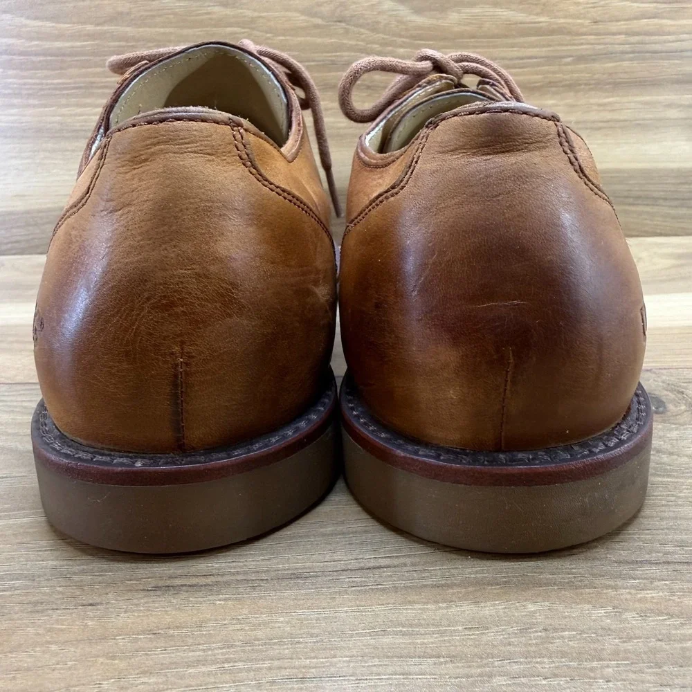 UGG Hixson Chestnut Leather Oxfords Mens 9.5 Business Casual Old Money